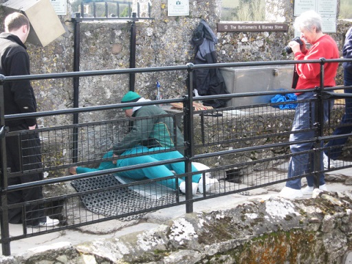 Kissing the Blarney Stone